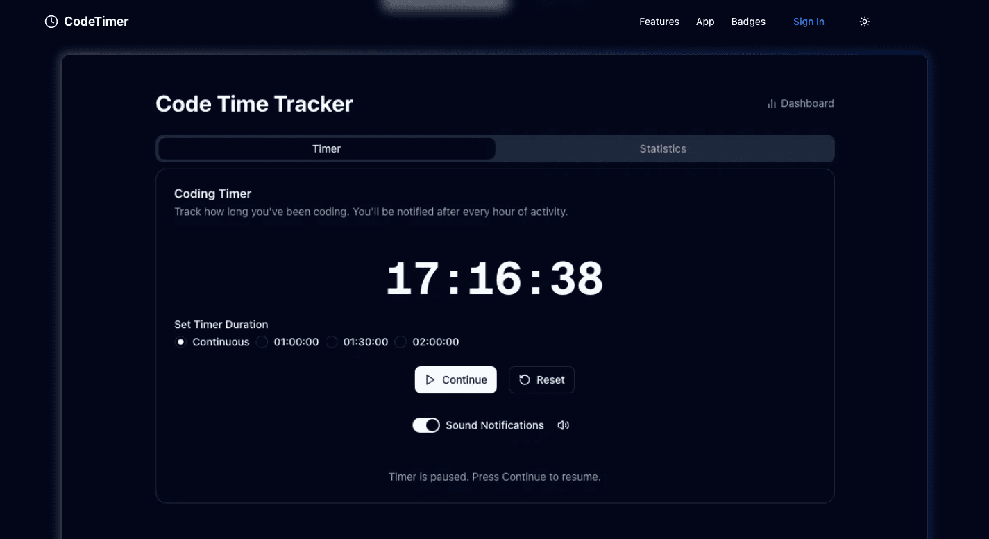Code Timer preview